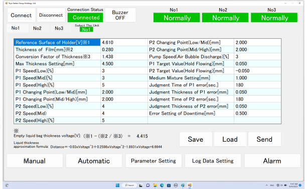 Control via dedicated software