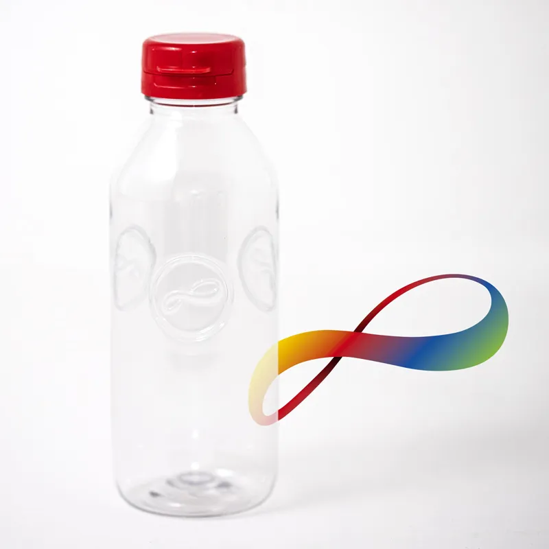 Bottle using recycled materials